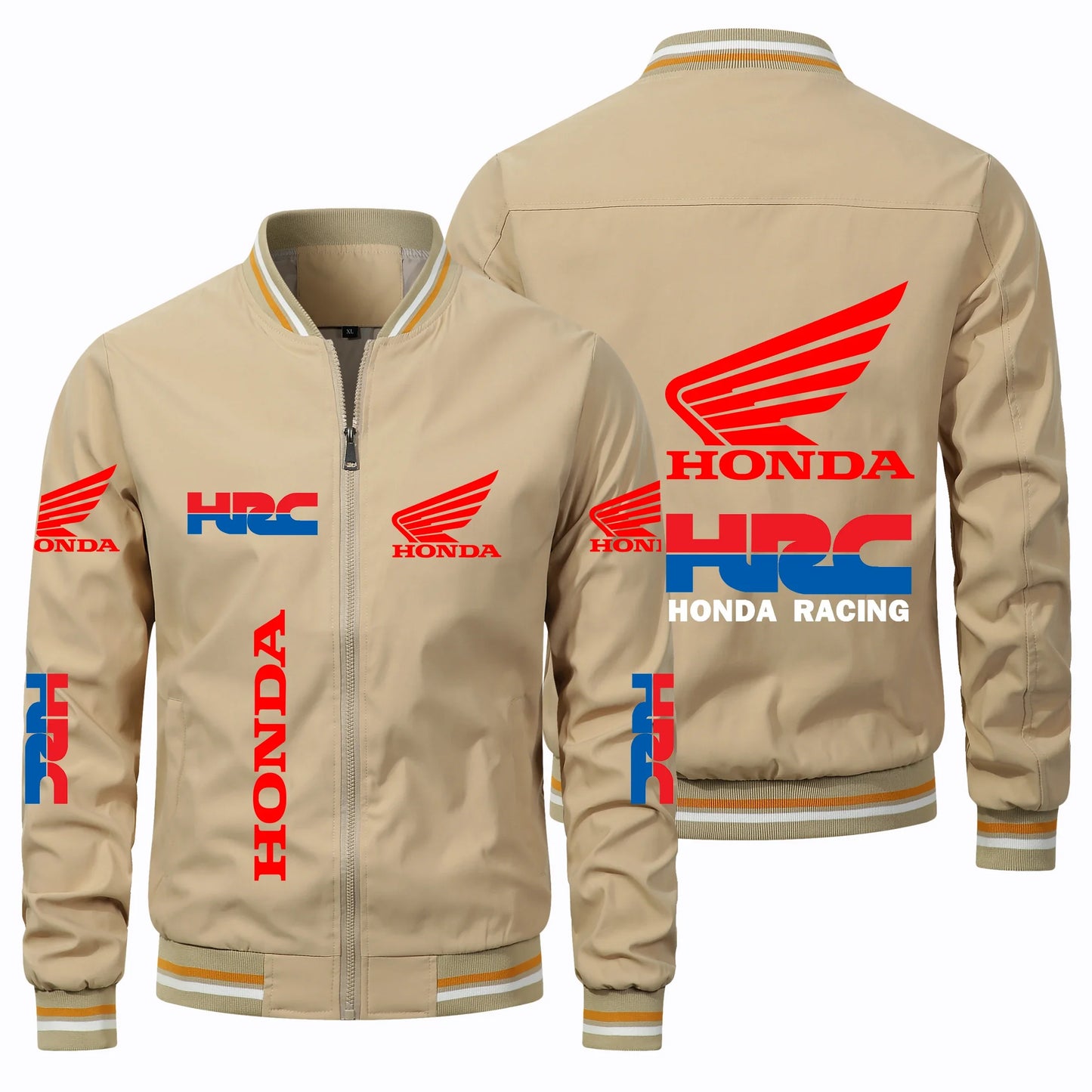 2025 New Men's Honda Motorcycle Jacket Honda Wing HRC Logo Jacket Oversized Biker Racing Team Jacket Honda Men's Clothing Coats.