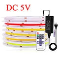 DC 5V LED COB Streifen Licht USB Hohe Dichte Linear Beleuchtung 320LED Flexible Band Lichter Warm Natürliche Weiß rot Blau Grün Dekor.