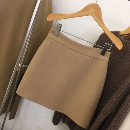 Skirts Women Simple 5XL Korean Fashion High Waist Ladies All-match Elegant Streetwear Button Y2k Skirt A-line Harajuku Chic Ins.