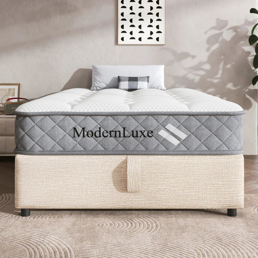 Orthopädische Kaltschaummatratze 90 x 200 cm, Matratze mit 7-Zonen-Taschenfederkernen, mittelfest – OEKO-TEX ®    Zertifiziert