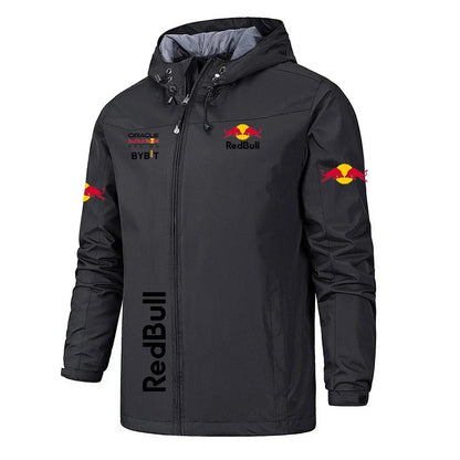 2026 Spring Autumn Motorcycle Jacket Red Bull Logo Printed Jacket Autumn Men's Zip Jacket Red Bull Logo Men's Jacket S-5XL.