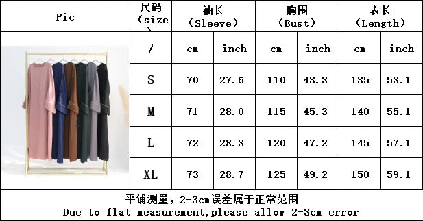 Ramadan Satin Abaya Damen Dubai Modest Dress Islam Muslim Kaftan black abayas For Women Kebaya Vestidos Robe Femme Musulmane.