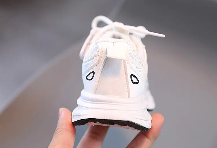 Spring and Autumn Children Sports Shoes Unisex Kids Sneakers Mesh Upper Breathable Basketball Shoes Tennis Casual Flats Footwear.