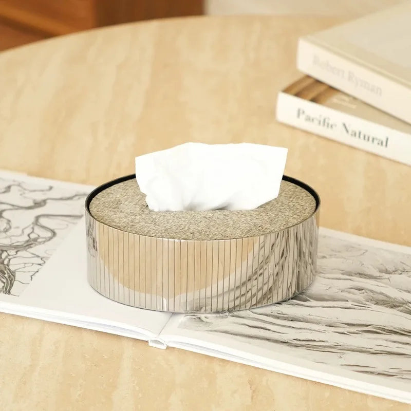 Horsehair Tissue Box Modern Living Room Desktop Tissue Storage Nordic Restaurant Napkin Boxes Home Decoration Accessories.