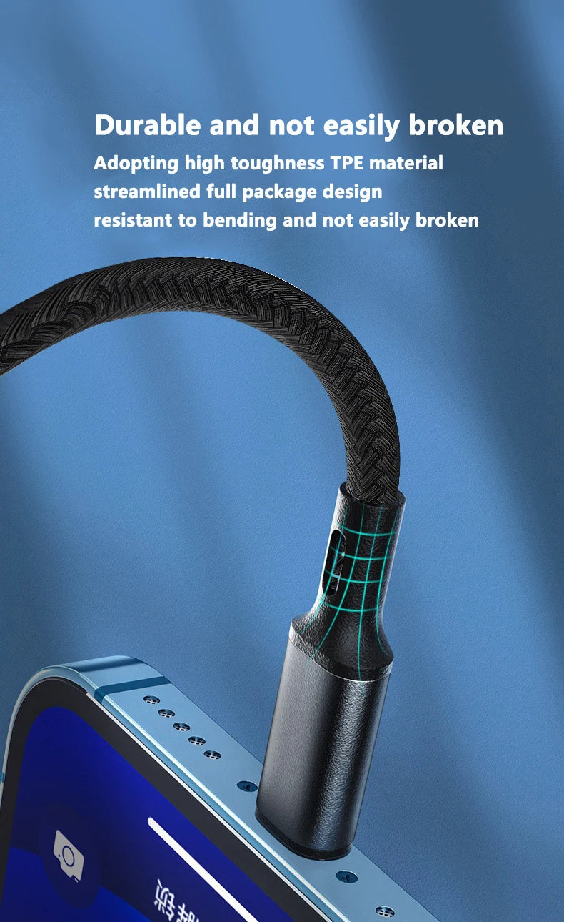 PD 30W Charger Cable For iPhone 14 13 12 11 Pro Max Mini XR XS Plus USB Type C To Lightning Fast Charging Data Line Accessories.