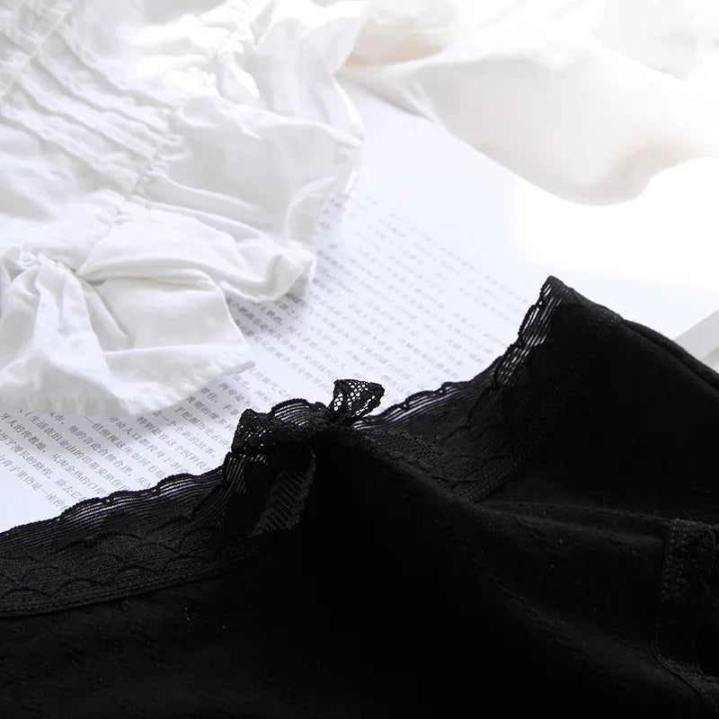 Cotton Women's Sexy Panties Black Underwear Girls Briefs For Ladies Shorts Soft Breathable Lingerie Intimates Underpant 5Pcs/Set.