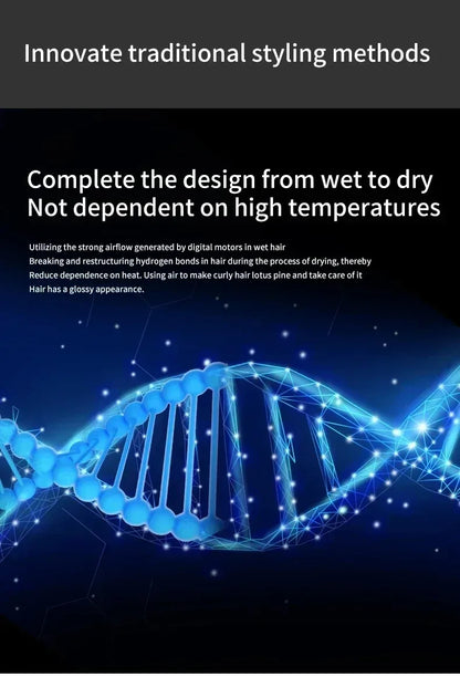 6IN1 Multi Hair Styler, 1300W High Power, Combines Drying, Straightening and Curling Functions, Suitable for Home and Salon Use