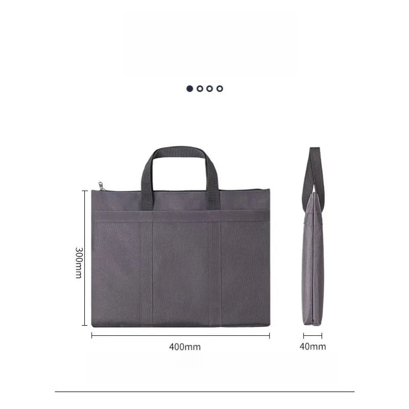 Portable document bag Oxford cloth business and leisure briefcase men and women portable document bag.