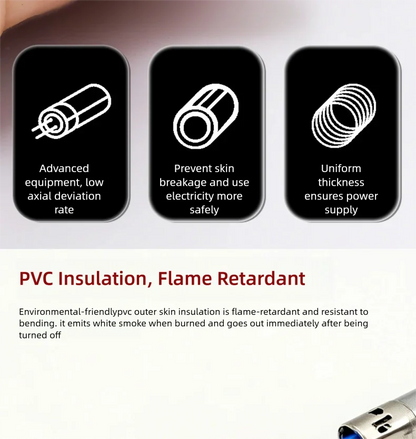 2 Pin Wire Electric Copper Cable 28 26 24 22 20 18 16 AWG LED Strip Lamp Lighting Cable PVC Extend Cord White Black Red UL2468.