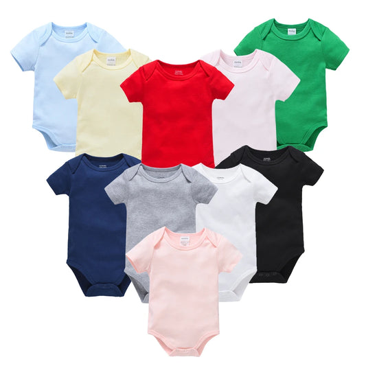 Hochwertige Baby Stram pler Jungen Kleidung Musselin leere Bodysuit Mädchen rosa einfarbige Overall einteilige Säuglings produkte 0-24m