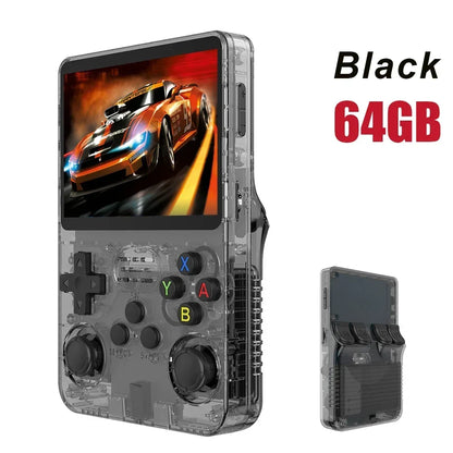 Open Source R36S Retro Handheld Video Game Console Linux System 3.5 Inch IPS Screen Portable Pocket Video Player 64GB 128G Games.