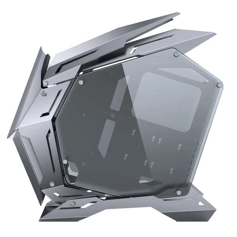 JONSBO MOD-3 Special-shaped Case All Aluminum Tempered Glass E-sports Mecha Theme Chassis E-ATX Motherboard 360 Water-cooled