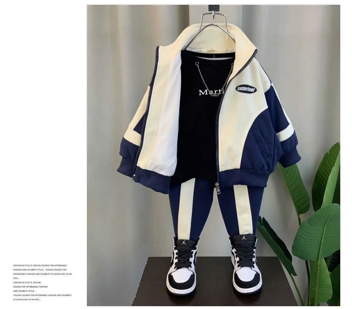 Children's Clothing Set Spring and Autumn Season New Boys and Babies Casual Jackets and Pants 2-piece Set Korean Sportswear.