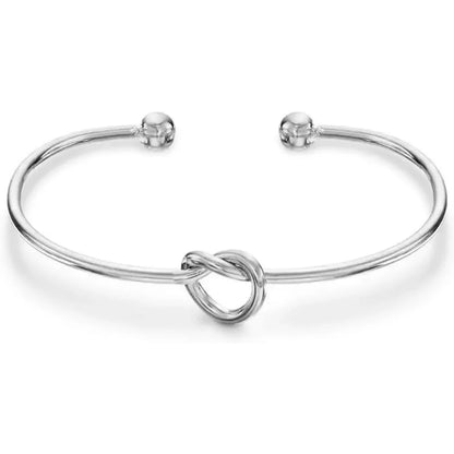 K Gold Plated Silver Plated Forever Love Knot Infinity Bangle Bracelets for Women | Adjustable Gold Bangle Bracelet for Women.