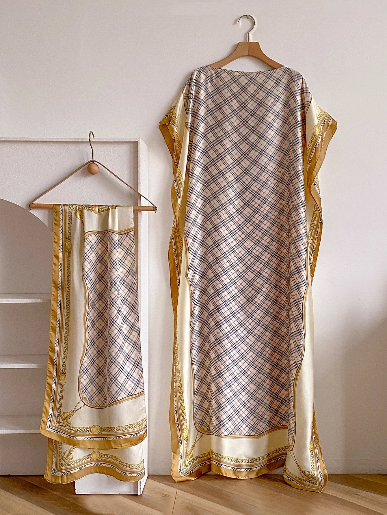 Sommer Neue Mode Afrikanische Kleider Für Frauen Elegante Gedruckt Seide Muslimischen Dame Lange Hijab Kaftan Kleid Oversize Kuwait Abaya.