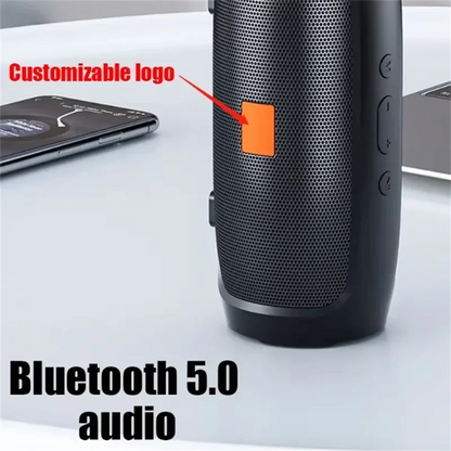 Portable Subwoofer Bluetooth Speakers Outdoor Stereo Surround Waterproof Loudspeaker Wireless Sound Box Support FM Radio TF Card.