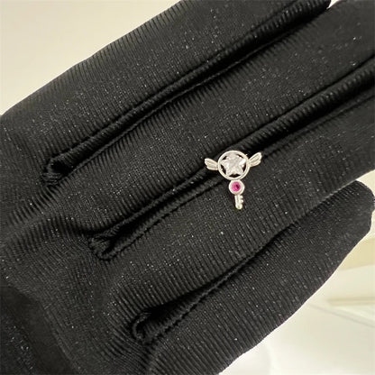 1PCS Cute Pink Zircon 316L Stainless Steel Ear Bone Nail New Fashion Y2K Punk Small Earring for Women Cochlea Jewelry Party Gift.