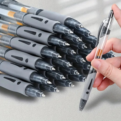 1–63 Stück einziehbares Gelschreiber-Set, Kugelschreiber mit schwarzer/roter/blauer Tinte zum Schreiben, 0,5 mm Nachfüllungen, Bürozubehör, Schulbedarf, Schreibwaren.