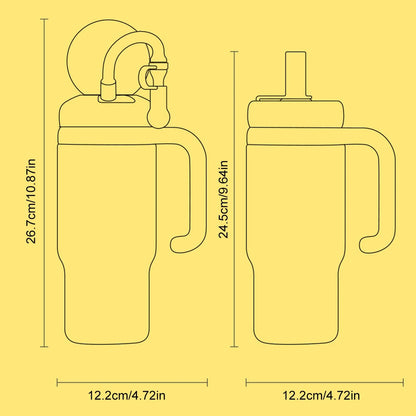 24oz Stainless Steel Whale Fountain Tumbler Straw Water Cups Kids Adults Travel Water Bottles Whale Water Cups Car Water Bottle.