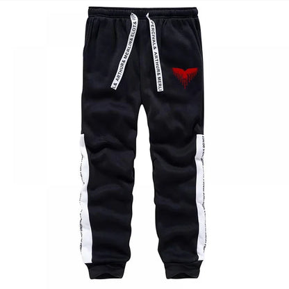 2025 Trendy Mens Tracksuit Hooded Sweatpants Viking Raven Print Autumn Winter Casual Sportswear Jogging Outfit Clothes for Man.
