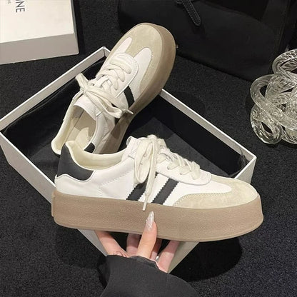 New Design Fashion Casual Shoes Outdoor Lace Up Sneakers for Women Female Comfortable Versatile Sport Shoes Vulcanize Shoes.