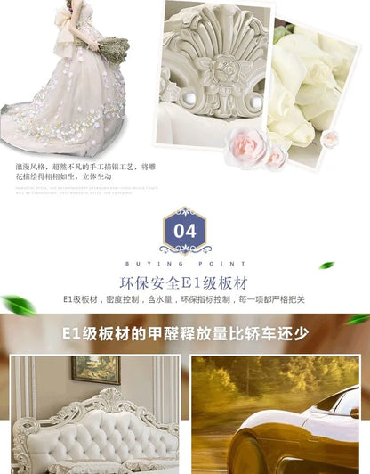 Multifunktionales Doppelbett mit Stauraum, europäisches minimalistisches Camping-Zubehörbett, luxuriöse moderne Camas De Dormitorio-Möbel