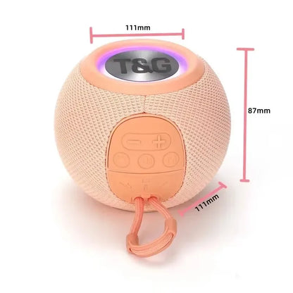 T&G TG337 Bluetooth Speaker Portable TWS Wireless Mini Bass Boombox LED Loudspeaker IPX7 Outdoor Music Player Support BT AUX FM.