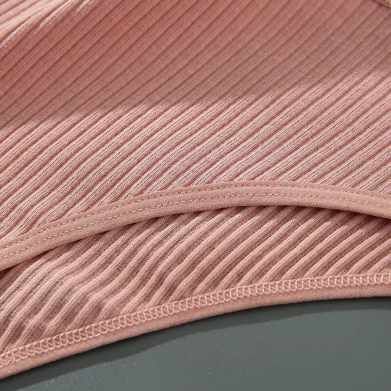 4PCS/Set Summer Solid Color Cotton Panties Female Underpants Sexy Panties for Women Briefs Underwear Plus Size Pantys Lingerie.