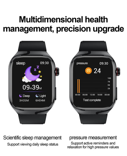 2025New Micro Physical Examination Smart Watch For Men Uric Acid Body Fat Five Organ Health Watches Bluetooth Call SmartBracelet