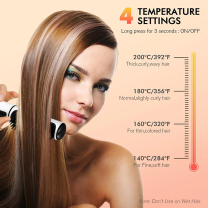 Electric Hot Comb Multi-function Wireless Hair Straightening Comb Negative Ion Anti Hot Styling Tool Hair Straightening Brush.