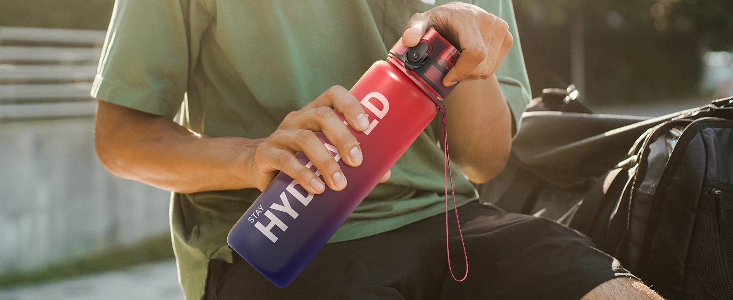 32oz Water Bottle Motivational Sport Water Bottle Leakproof Drinking Bottles Outdoor Sports Travel Kettle Drinking Water Bottle.