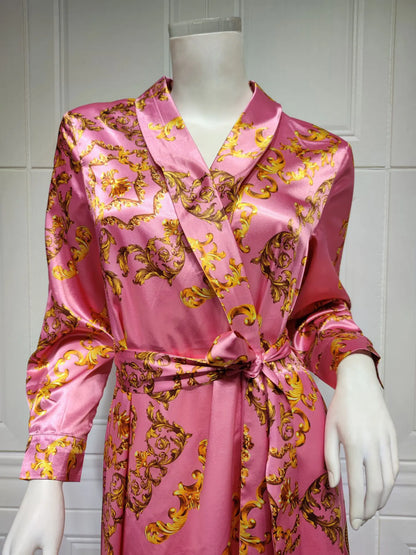 Frühling Muslimische Frauen Kleid Seide Marokkanischen Kaftan Langarm Türkei Dubai Spitze-up Abaya Islamische Kleidung Vestido Indien Kleider 2022