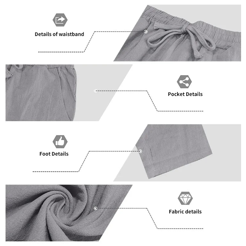 Cross-border Autumn Linen Men's Casual Suit Loose Hooded Henley Shirt Long Sleeve Pants Suit.