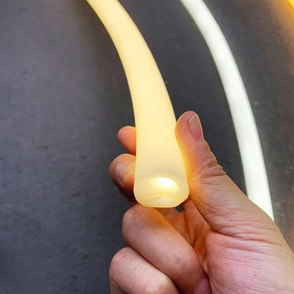 Round Flexible LED Neon Rope Lamp Silicone Tube 180/270/360° Tape Lamp Diffuser For WS2811 WS2815 Outdoor Decor Neon Strip Light.