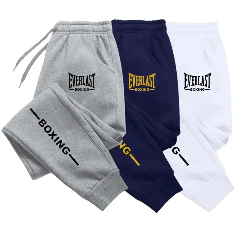 New Autumn EVERLAST Printed Jogging Pants Men's Tracksuit Pants for Men Sweatpants Jogger Men Brushed Gym Women Winter Trousers.