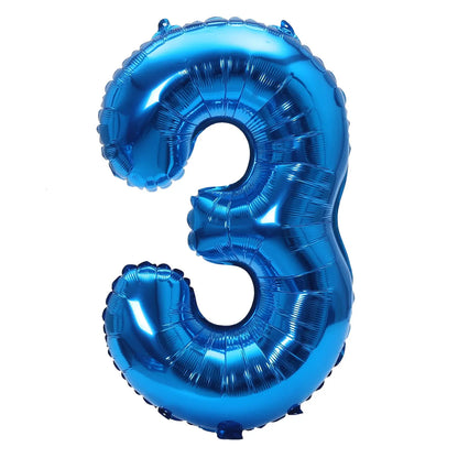 32 Zoll Regenbogen-Farbverlaufs-Zahlen-Folienballon 1-9 für Kindergeburtstag, Party-Dekoration, Babyparty, Brautparty, weitere Optionen verfügbar