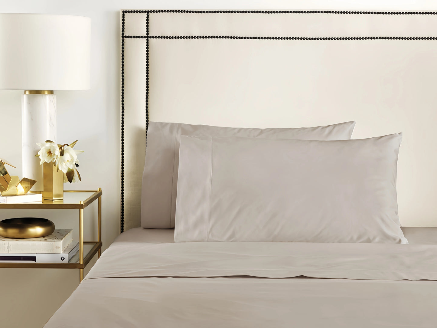 US-Europa-Größe, 1000 TC, 100 % ägyptische Baumwolle, Bettwäsche-Set, weiße, silberblaue Farben, individuell anpassbar