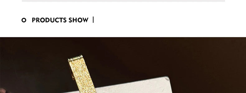 GEDI Gold Stainless Steel Quartz Watch Square Woman High-End Vintage Light Luxury Elegant Women's Wristwatches Gift.