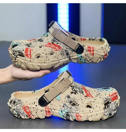 Plus Size 46 47 Men's Summer Clogs Sandals Eva Slippers Men Fashion New Flat Sandals Men Women Leisure Slides Men Casual Shoes