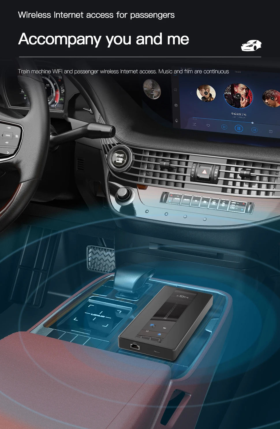 KuWFi Mobile Wifi Router 10000mAh Portable Lte Router CAT4 Outdoor Travel Pocket Wifi Hotspot with RJ45 TS9 Antenna Port WPS.