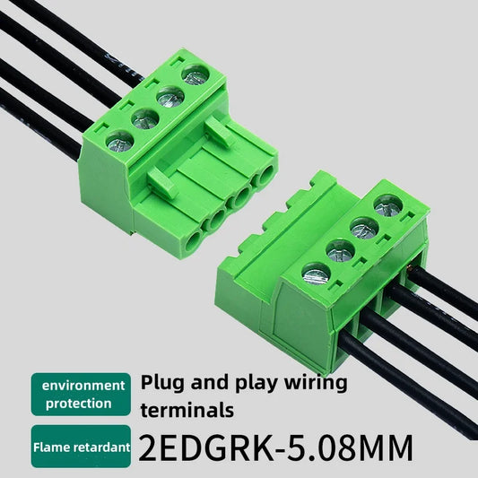 2EDGRK 5,08 mm Header Socket Plug-IN Terminal Blocks Schraubtyp PCB Male Connectors 2P -24P.