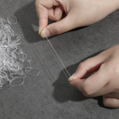 Fresh Simple Women's Hair Ties And Hair Accessories Set High Elasticity Cute Geometric Design Resin Hair Bands for African Eu....