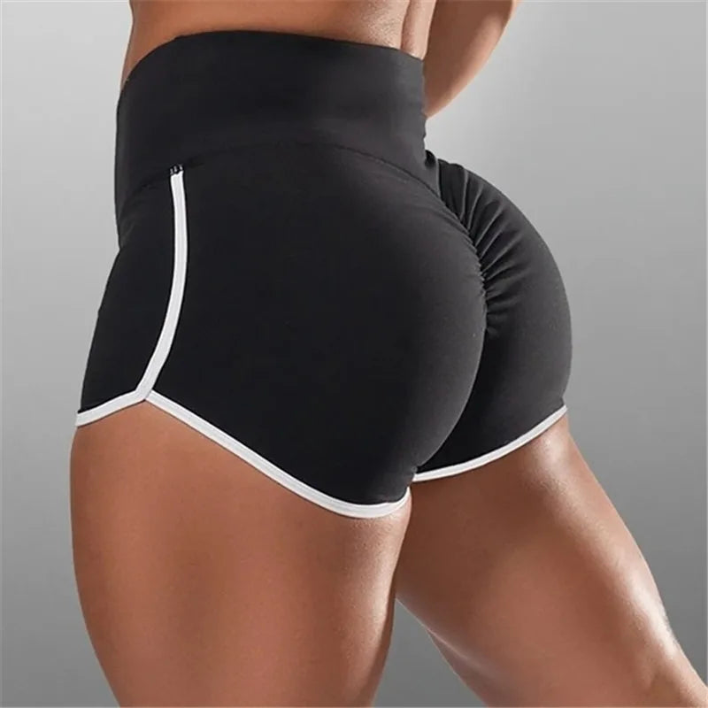 Women Summer Shorts for Sports Fitness Gym Skinny Slim Shorts Causal Yoga Shorts Low Waist Stretchy Short Pants Gym Clothing.