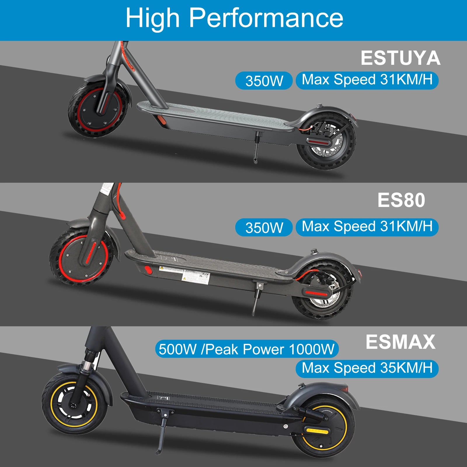 JUICEASE Portable Electric Scooter 16/45KM Smart APP 31/35KM/H Fast Speed 350W/1000W Waterproof IP65 Electric Kick Scooter.