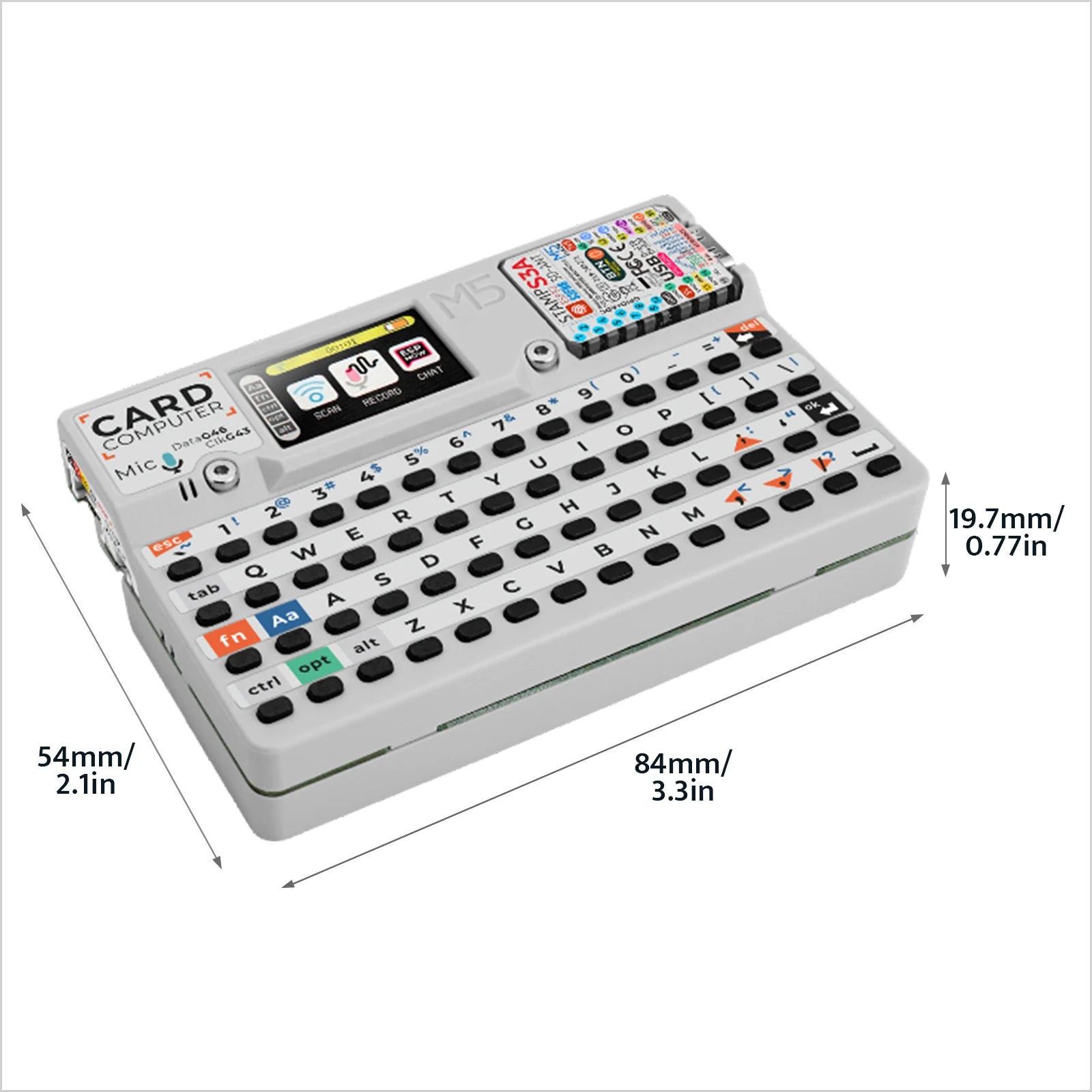 M55Stack Official Cardputer v1.1 with M5stampS3A  Board ESP32-S3 Portable Computer 1.14 Inch Screen 56Key Keyboard Card.