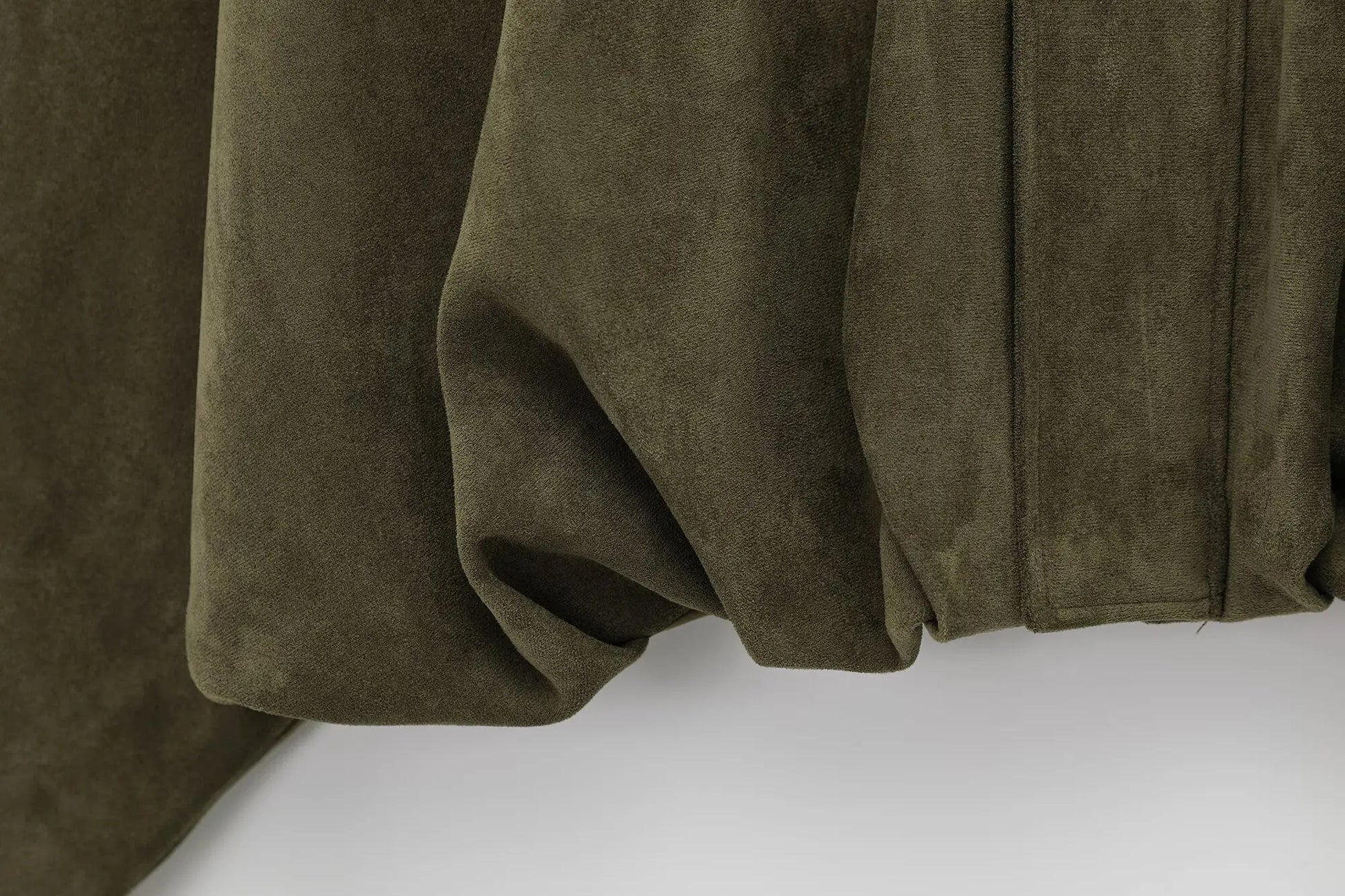 TRAFZA Women Brown Green Suede Jacket Loose Casual Bomber Coat Lapel Zipper Long Sleeve Jackets Vintage Lady Motorcycle Outwears.