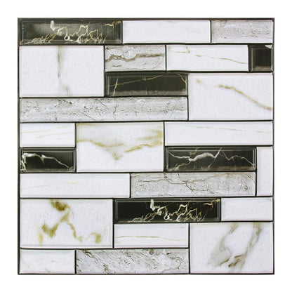 1/10pcs 3D Faux Stone Peel and Stick Wall Panel Self Adhesive Kitchen Tile Backsplash 3D Wall Sticker Tile Sticker 30cm x 30 cm