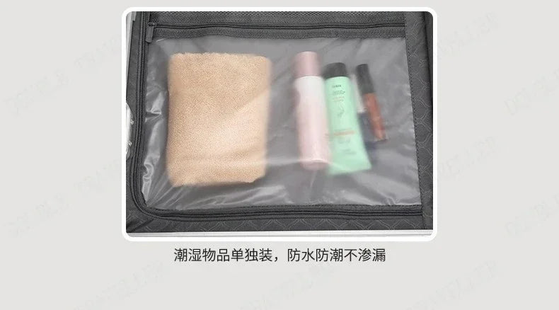 Vorne öffnender Rollgepäckkoffer mit großer Kapazität, Aluminiumrahmen, ABS + PC-Trolley, Koffer, USB-Lade-Boarding-Koffer