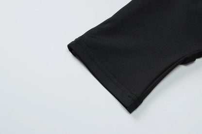 Cryptographic One Shoulder Asymmetrical Tops Summer Fashion Outfits Embellished Sexy Backless Solid Cropped Top Streetwear.