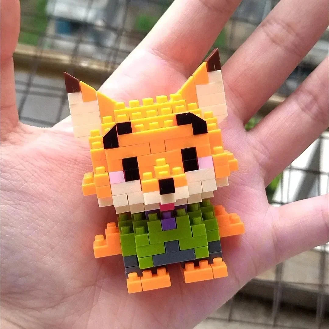 Disney 108 Style Stitch LinaBell Hello Kitty Building Blocks Princess Cartoon Figrues Bricks Children's Assembly Toys Model Gift.